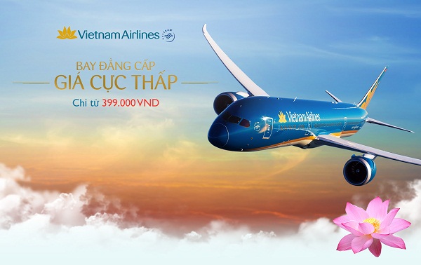 Vietnam airlien khuyến mại vé máy bay giá rẻ
